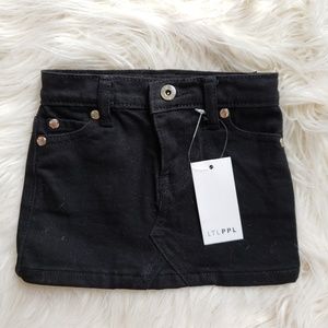 Denim mini skirt